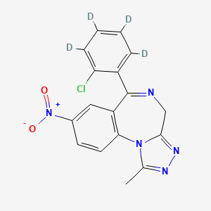 molecular formula C17H12ClN5O2 B11941403 Clonazolam-d4 