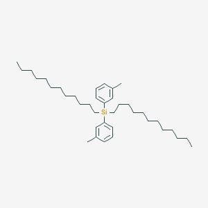 molecular formula C38H64Si B11941452 Didodecyldi-m-tolylsilane 
