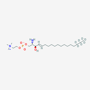 molecular formula C23H49N2O5P B11941463 Sphingosylphosphorylcholine-d7 