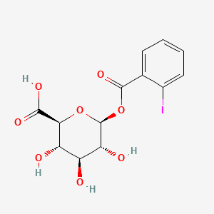 molecular formula C13H13IO8 B1194148 ortho-Iodobenzoylglucuronic acid CAS No. 20710-04-7