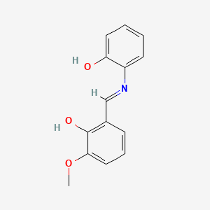 molecular formula C14H13NO3 B11941496 alpha-(2-Hydroxyphenylimino)-6-methoxy-O-cresol CAS No. 1761-30-4