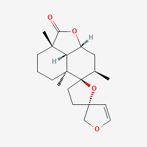 molecular formula C20H28O4 B1194150 Premarrubiin CAS No. 24703-43-3