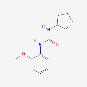 molecular formula C13H18N2O2 B11941507 1-Cyclopentyl-3-(2-methoxyphenyl)urea 