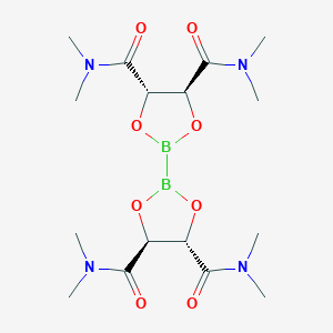molecular formula C16H28B2N4O8 B11941511 Bis(N,N,N',N'-tetramethyl-D-tartaramide glycolato)diboron 