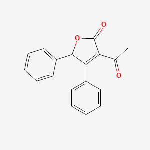 molecular formula C18H14O3 B11941517 3-Acetyl-4,5-diphenyl-2(5H)-furanone CAS No. 21053-71-4