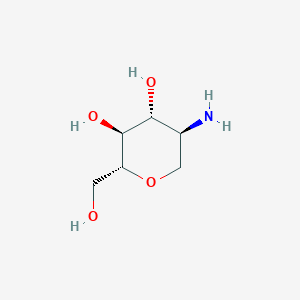 molecular formula C6H13NO4 B1194153 2-Amino-1,5-anhydro-2-deoxy-D-glucitol CAS No. 32449-61-9