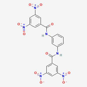 molecular formula C20H12N6O10 B11941535 Benzamide, N,N'-1,3-phenylenebis[3,5-dinitro- CAS No. 299962-86-0