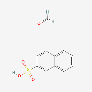 molecular formula C11H10O4S B1194154 2-Naphthalenesulfonic acid, polymer with formaldehyde CAS No. 26353-67-3
