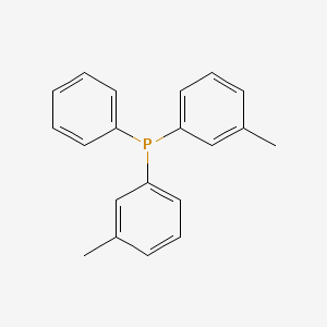 molecular formula C20H19P B11941609 Phosphine, bis(3-methylphenyl)phenyl- CAS No. 18803-08-2