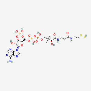 molecular formula C21H36N7O16P3S2 B1194162 辅酶A过硫化物 CAS No. 81918-99-2