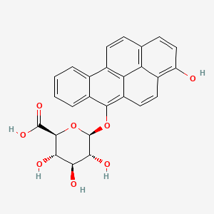 molecular formula C26H20O8 B1194164 Benzo(a)pyrene-3,6-quinol monoglucuronide CAS No. 97387-24-1