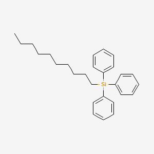 molecular formula C28H36Si B11941648 Decyltriphenylsilane 