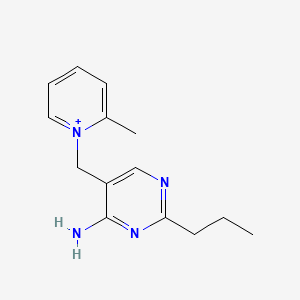 molecular formula C14H19N4+ B1194166 Amprolium ion CAS No. 13082-85-4