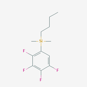 molecular formula C12H16F4Si B11941681 Butyldimethyl(2,3,4,5-tetrafluorophenyl)silane 