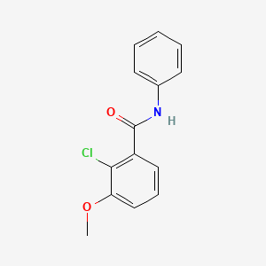 molecular formula C14H12ClNO2 B11941694 2-chloro-3-methoxy-N-phenylbenzamide CAS No. 853332-80-6