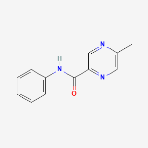 molecular formula C12H11N3O B11941725 5-methyl-N-phenylpyrazine-2-carboxamide 