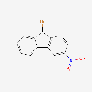 molecular formula C13H8BrNO2 B11941731 9-bromo-3-nitro-9H-fluorene CAS No. 73748-71-7