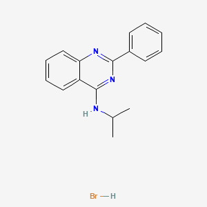 molecular formula C17H18BrN3 B11941735 N-Isopropyl-2-phenyl-4-quinazolinamine hydrobromide CAS No. 853344-28-2