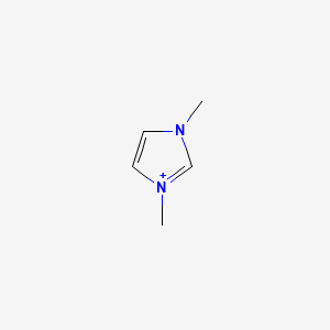 molecular formula C5H9N2+ B1194174 1,3-二甲基咪唑鎓 CAS No. 45470-32-4