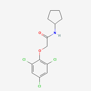 molecular formula C13H14Cl3NO2 B11941745 N-cyclopentyl-2-(2,4,6-trichlorophenoxy)acetamide CAS No. 853316-43-5