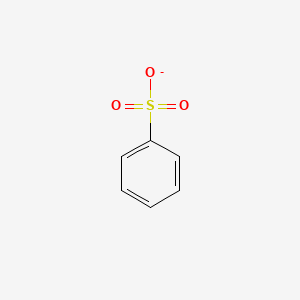 molecular formula C6H5O3S- B1194179 Benzenesulfonate CAS No. 3198-32-1