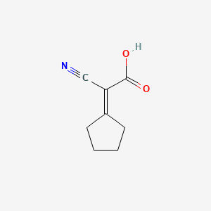 molecular formula C8H9NO2 B11941802 2-Cyano-2-cyclopentylideneacetic acid 