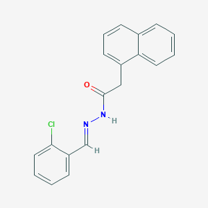 molecular formula C19H15ClN2O B11941893 N'-[(E)-(2-chlorophenyl)methylidene]-2-(naphthalen-1-yl)acetohydrazide 