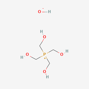 molecular formula C4H13O5P B1194190 Phosphonium, tetrakis(hydroxymethyl)-, hydroxide CAS No. 512-82-3