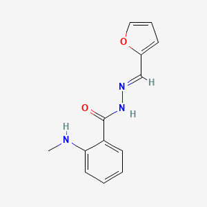 molecular formula C13H13N3O2 B11941909 N-Methylanthranilic furfurylidenehydrazide CAS No. 100394-71-6