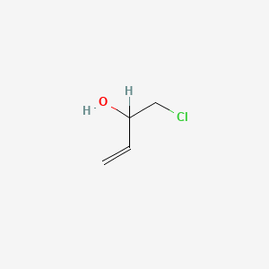 molecular formula C4H7ClO B1194193 1-Chloro-2-hydroxy-3-butene CAS No. 671-56-7