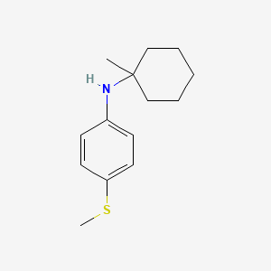 molecular formula C14H21NS B11941964 N-(1-methylcyclohexyl)-4-(methylthio)aniline 