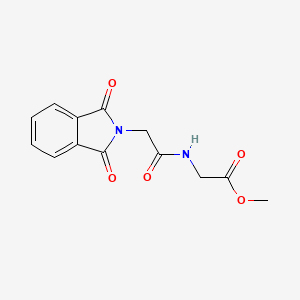 molecular formula C13H12N2O5 B11941980 Methyl {[(1,3-dioxo-1,3-dihydro-2H-isoindol-2-YL)acetyl]amino}acetate 
