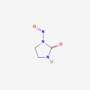 molecular formula C3H5N3O2 B1194199 1-Nitroso-2-imidazolidinone CAS No. 3844-63-1