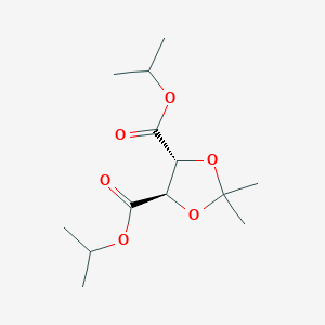 molecular formula C13H22O6 B11941993 diisopropyl (4R,5R)-2,2-dimethyl-1,3-dioxolane-4,5-dicarboxylate 