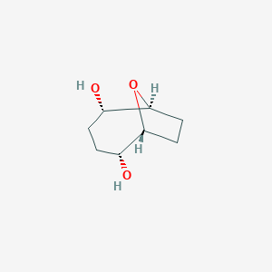 molecular formula C8H14O3 B011942 (1r,2r,5s,6s)-9-Oxabicyclo[4.2.1]nonane-2,5-diol CAS No. 19740-86-4