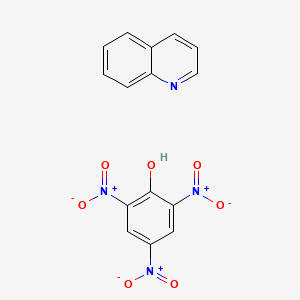 molecular formula C15H10N4O7 B11942004 Quinoline, picrate CAS No. 1701-63-9