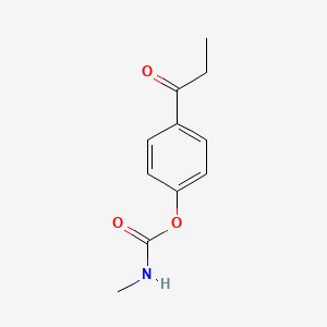 molecular formula C11H13NO3 B11942017 4-Propionylphenyl methylcarbamate CAS No. 54266-28-3