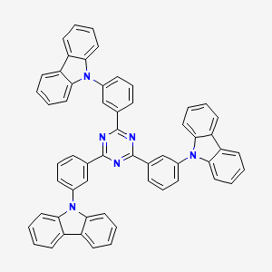 molecular formula C57H36N6 B11942031 2,4,6-Tris(3-(carbazol-9-yl)phenyl)-1,3,5-triazine 