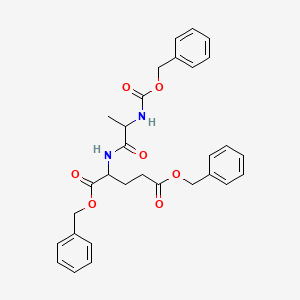 molecular formula C30H32N2O7 B11942032 dibenzyl N-[(benzyloxy)carbonyl]alanylglutamate CAS No. 5276-60-8