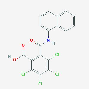 molecular formula C18H9Cl4NO3 B11942050 N-(1-Naphthyl)-3,4,5,6-tetrachlorophthalamic acid CAS No. 77106-23-1