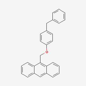 molecular formula C28H22O B11942053 9-[(4-Benzylphenoxy)methyl]anthracene CAS No. 51513-53-2