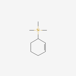 molecular formula C9H18Si B11942077 Silane, 2-cyclohexen-1-yltrimethyl- CAS No. 40934-71-2