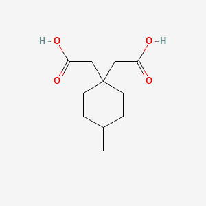 molecular formula C11H18O4 B11942084 4-Methyl-1,1-cyclohexanediacetic acid CAS No. 85179-91-5