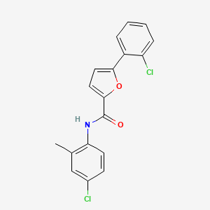 molecular formula C18H13Cl2NO2 B11942085 N-(4-Chloro-2-methylphenyl)-5-(2-chlorophenyl)-2-furamide CAS No. 853331-38-1