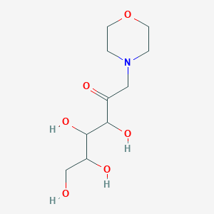 molecular formula C10H19NO6 B1194209 (3S,4R,5R)-3,4,5,6-tetrahydroxy-1-morpholin-4-ylhexan-2-one 