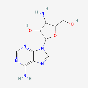 molecular formula C10H14N6O3 B1194211 Adenosine,-3'-amino-3'-deoxy CAS No. 26315-51-5
