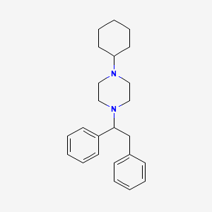 molecular formula C24H32N2 B1194212 1-环己基-4-(1,2-二苯乙基)哌嗪 CAS No. 52694-55-0