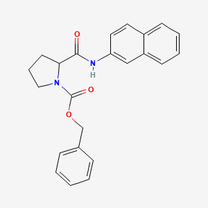 molecular formula C23H22N2O3 B11942127 Carbobenzyloxyproline-2-naphthylamide 