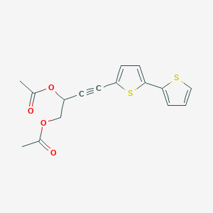 molecular formula C16H14O4S2 B1194214 5-(3,4-Diacetoxybut-1-ynyl)-2,2'-bithiophene 