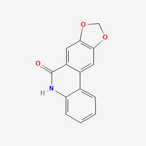 molecular formula C14H9NO3 B1194221 Crinasiadine CAS No. 40141-86-4